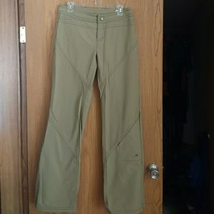 Athleta 10 Tall khaki lined pants